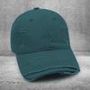 Peaked cap Cotton ripped baseball cap Men's versatile soft top curved brim sun hat Embroidery Women's trend