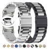 Quick Fit Stainless Steel Band for Samsung Galaxy Watch 6 4 5 Pro 40 44mm 45mm 42 46mm No Gap Strap for Watch6 Classic 43mm 47mm