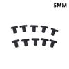 10Pcs Solid Rubber Hole Caps 3mm-12mm High Temperature Resistance T Type Silicone Seal Hole Plugs Dust-proof Gasket End Caps