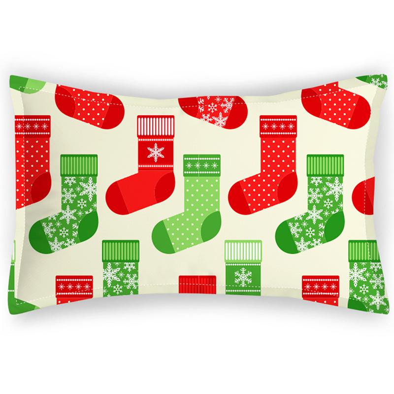 Holiday Printed Pillowcase Christmas Series Digital Printed Holiday Atmosphere Children's Pillowcase Polyester Pillowcase