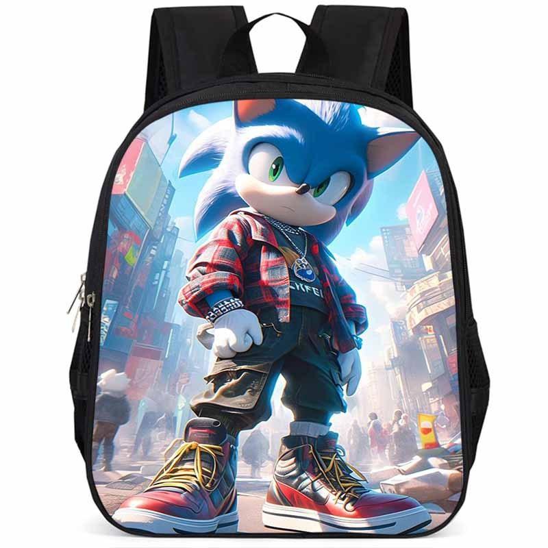 Sonic 15-inch Large Capacity Lightweight Oxford Cloth Backpack For Kids