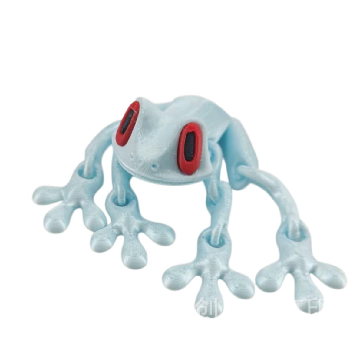 

Simulation 3D Printing Tree Frog Joint Movable Frog Kitchen Household Decoration Plaything Refrigerator Magnetic Attraction 12CM