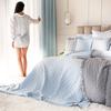 WERONA Tagesdecke 200x220cm Babyblau - Zartheit und Charme in Ihrem Schlafzimmer