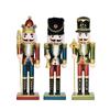 Christmas Nutcracker Figurine Traditional Wooden Puppet Table Centerpiece Holiday Collectible for Home Shop Entryway Decor
