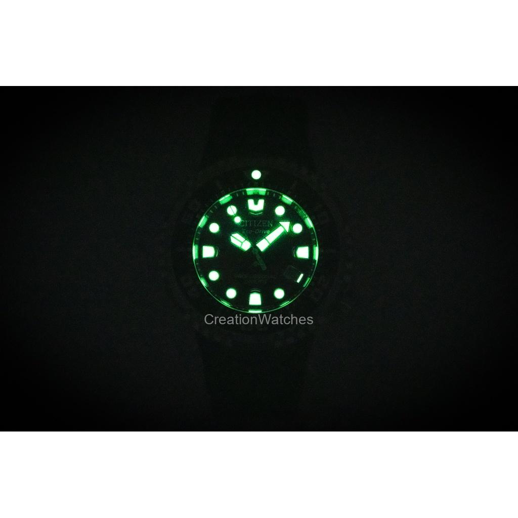 Citizen Promaster Rubber Strap Black Dial Eco-Drive Diver's BN1024-01E 300M Men's Watch