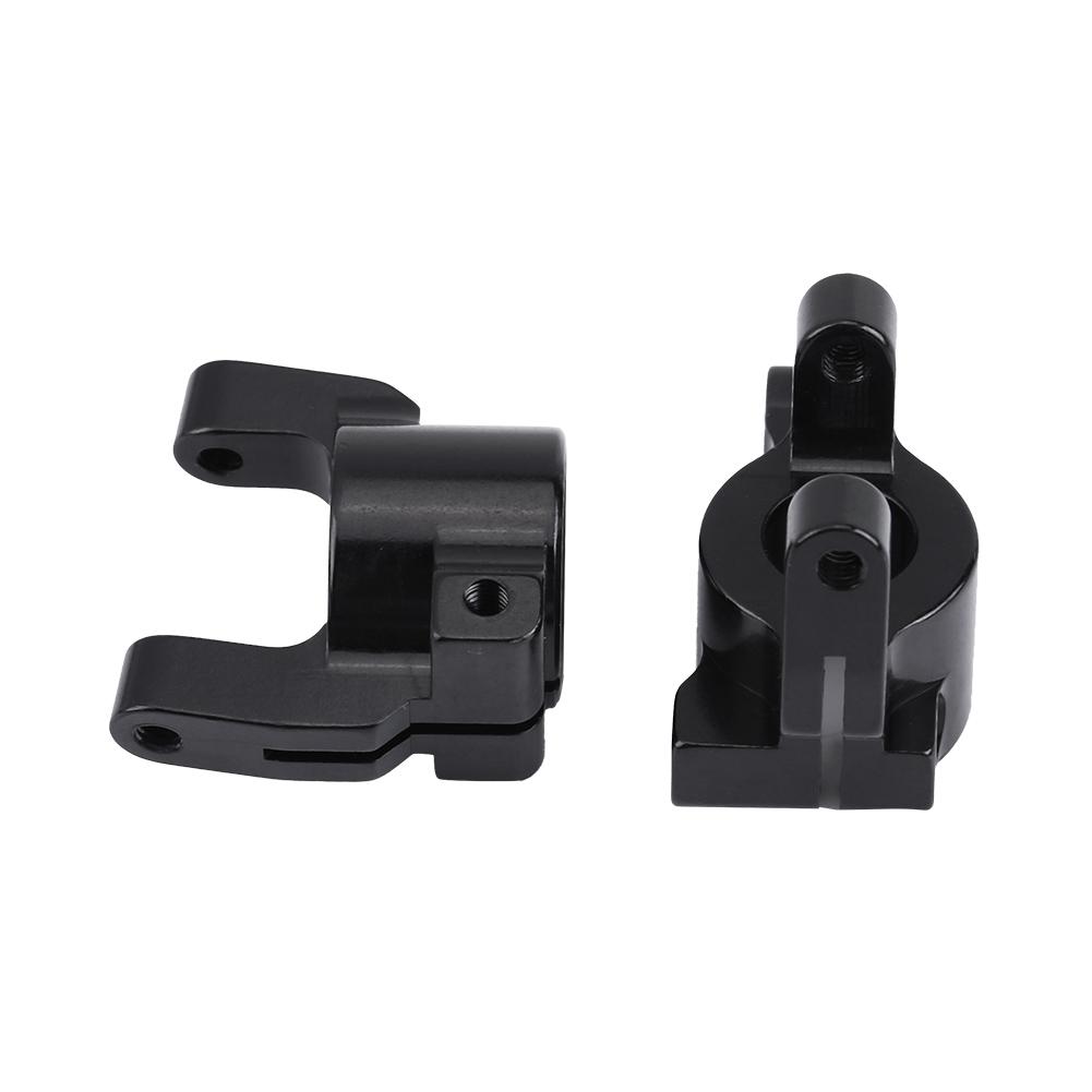 Metal Accessory Front C Hub Carrier Steering Knuckle for Axial SCX10 II RC Car (Black)