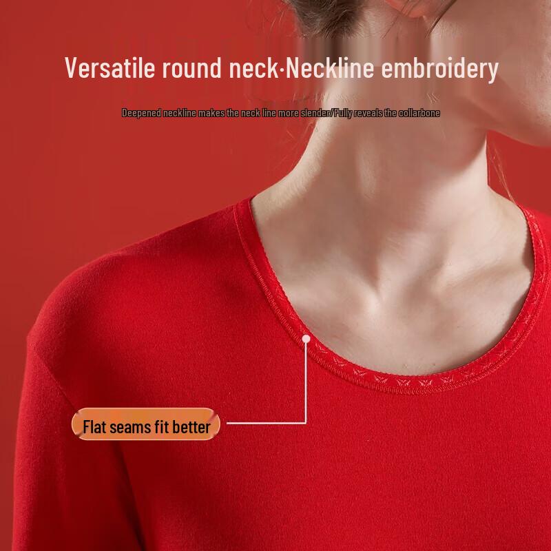 LANGSHA Women's 100% Cotton 7A Antibacterial Thermal Underwear Set