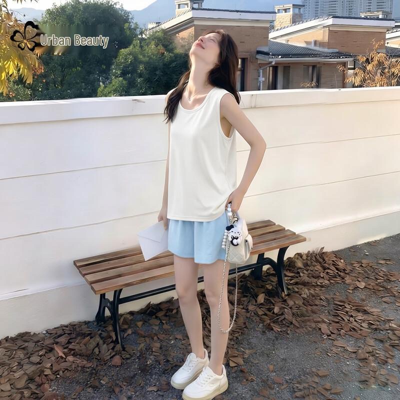 

Women s 2026 Ice Silk Quick-Dry 2-Piece Sports Shorts Set L