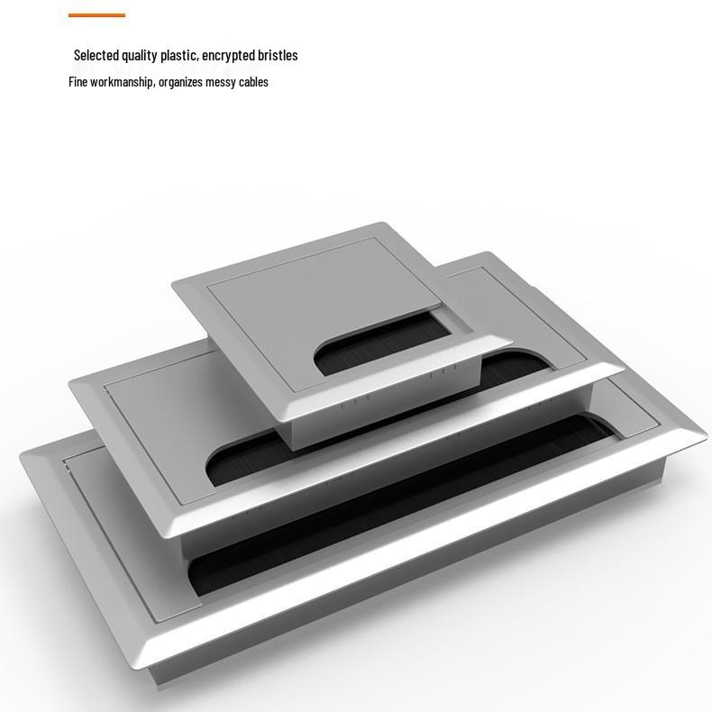 In-Stock Thickened Plastic Cable Management Box for Office Desk Wire Organization.