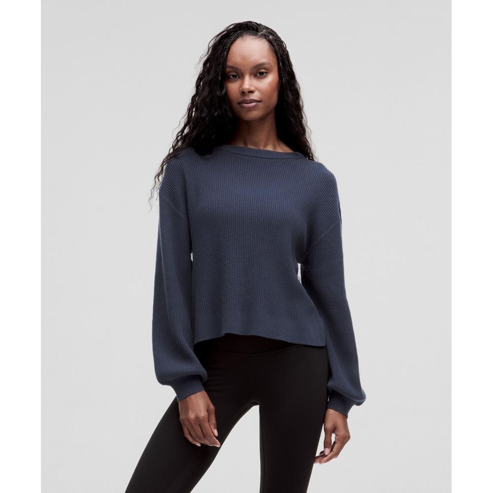 

Lululemon Reversible Crossover Sweater Night Sea XS