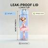1PZ Tutù Rosa Morbido Silhouette Ballerina 750ml Bottiglia d'Acqua in Plastica Colorata Tappo Flip-Top a Cannuccia Anti-perdita Per Sport Ufficio Uso Domestico