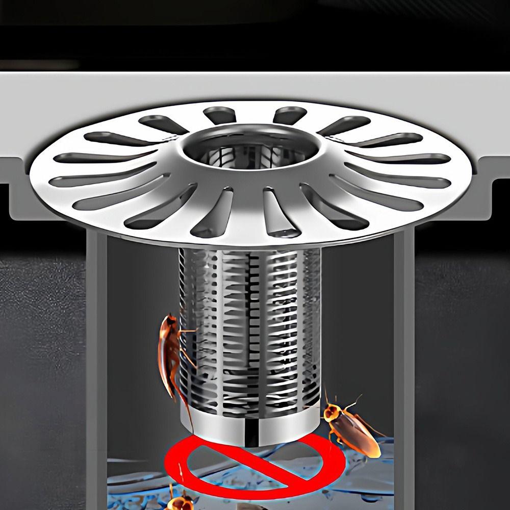 New Self-draining Floor Drain Core Anti-Odor Anti-Clog Floor Drain Filter Mesh Shower Drain Stopper Universal