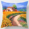 Federa per Cuscino Quadrata con Stampa di Girasoli per Casa Soggiorno Divano Auto Decorazione Cuscino da Lancio Federa