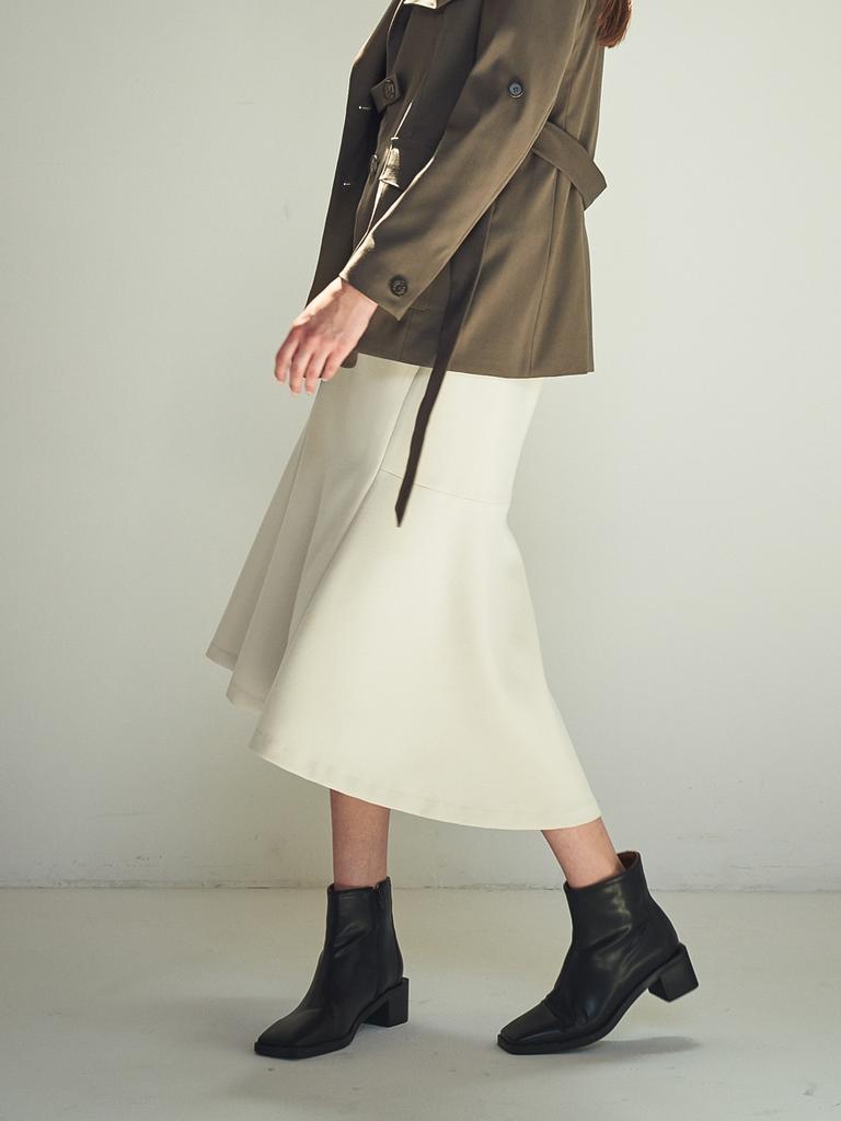 ACUD Mermaid Line Flared Skirt_Black