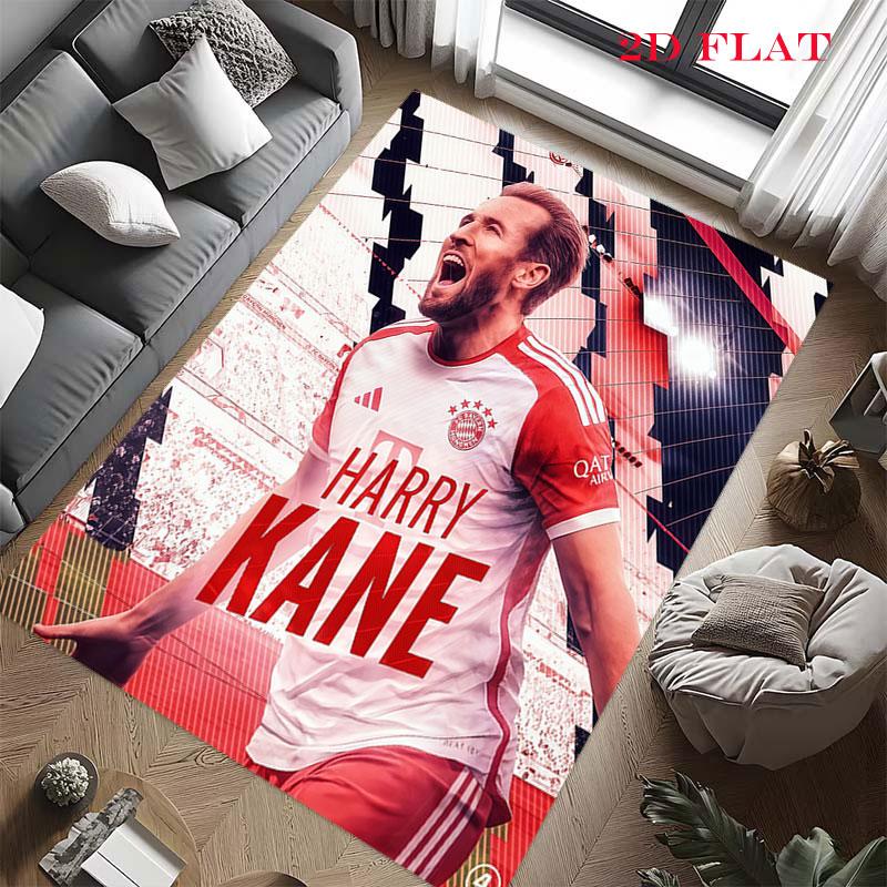 Harry Kane Vibes Poster Carpet Rug for Living Room Bedroom Home Sofa Decoration,Kids Play Nonslip Floor Mat