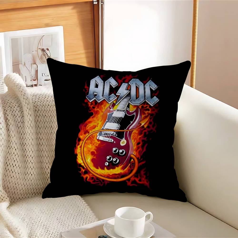 Rock Singer A-AC D-DC Band 45*45cm Cushion Cover Pillow Cover Decor Pillowcase Home Pillowcase For Couch Pillow