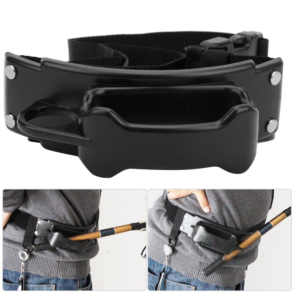 Sea Fishing Fighting Rod Pole Holder Waist Gimbal Belt Tackle Accessory with HookM