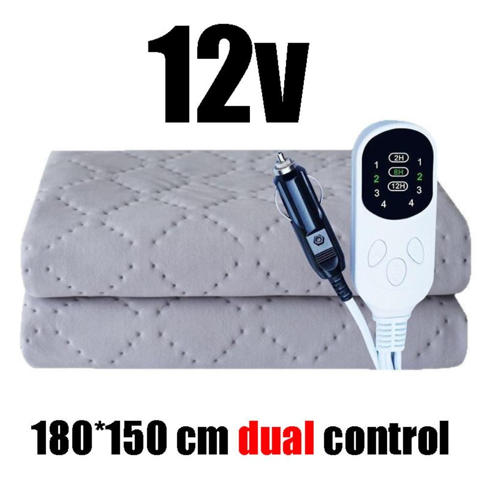 Single Control / Dual Control Car Heated Blanket 12V Heated Blanket  Long-distance Travel