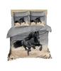 Domineering Galloping Horse Printed Duvet Cover Set 3D Luxury Bedding Set with Pillowcase Bedroom Quilt Covers Queen Size