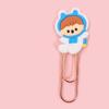Bookmark Clips Cute Cartoon Pattern Metal Soft Rubber Light Portable Office Clips for Classification