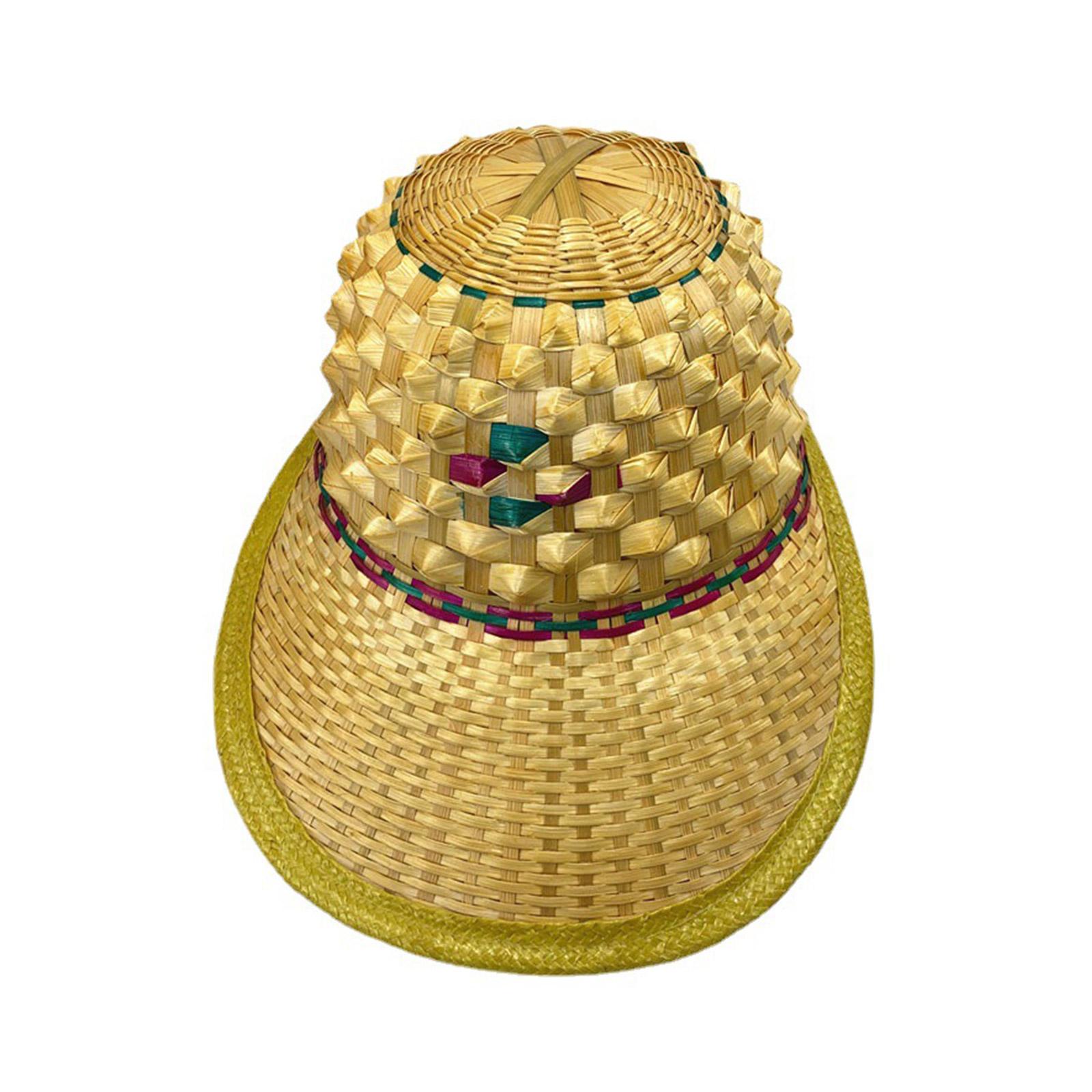 

Бамбуковая плетеная защитная каска Строительная каска Шапка-бини Ротанговая шляпа Рыбацкая шляпа для мужчин Рыбалка Садоводство A