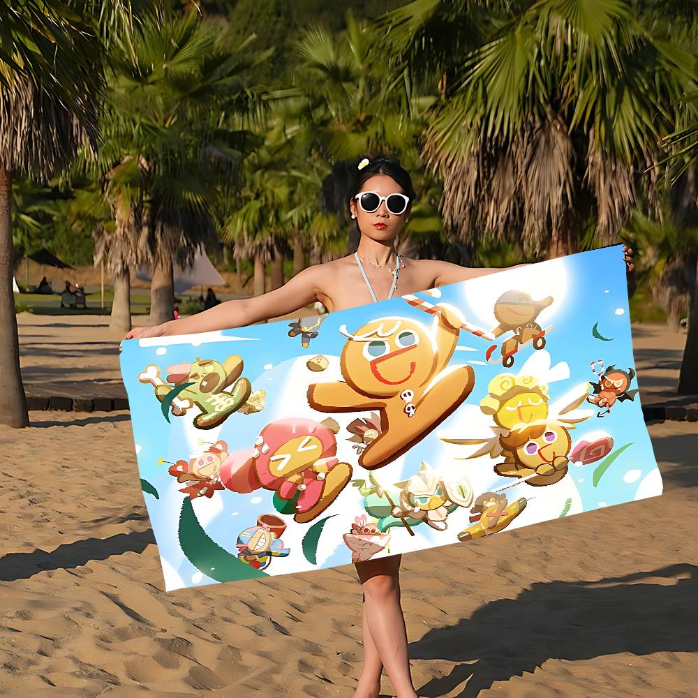 Game C-Cookie R-Run K-Kingdom Beach Towel Colorful Bath Towels for Girl Microfiber Quick Dry Sand Free Beach Yoga Pool