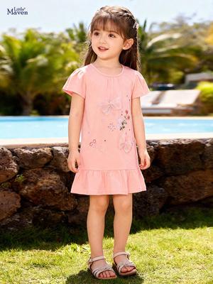 Nuovi Arrivi Estivi: Abiti carini in puro cotone per bambina, stile europeo e americano