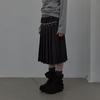 Lcdc Tm Stud Pleated Midi Skirt (Black)