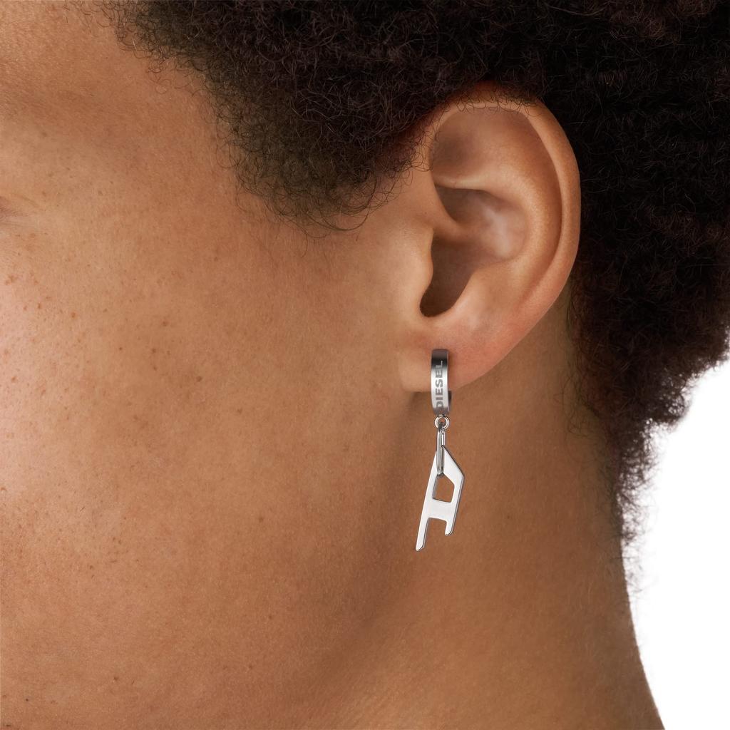 Diesel All Gender Stainless Steel One Stainless No Jewelry Earrings, Size, Steel,