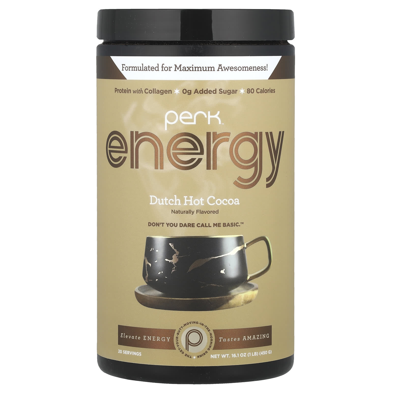 

Perk Energy, Dutch Hot Cocoa, 16.1 oz (450 g)