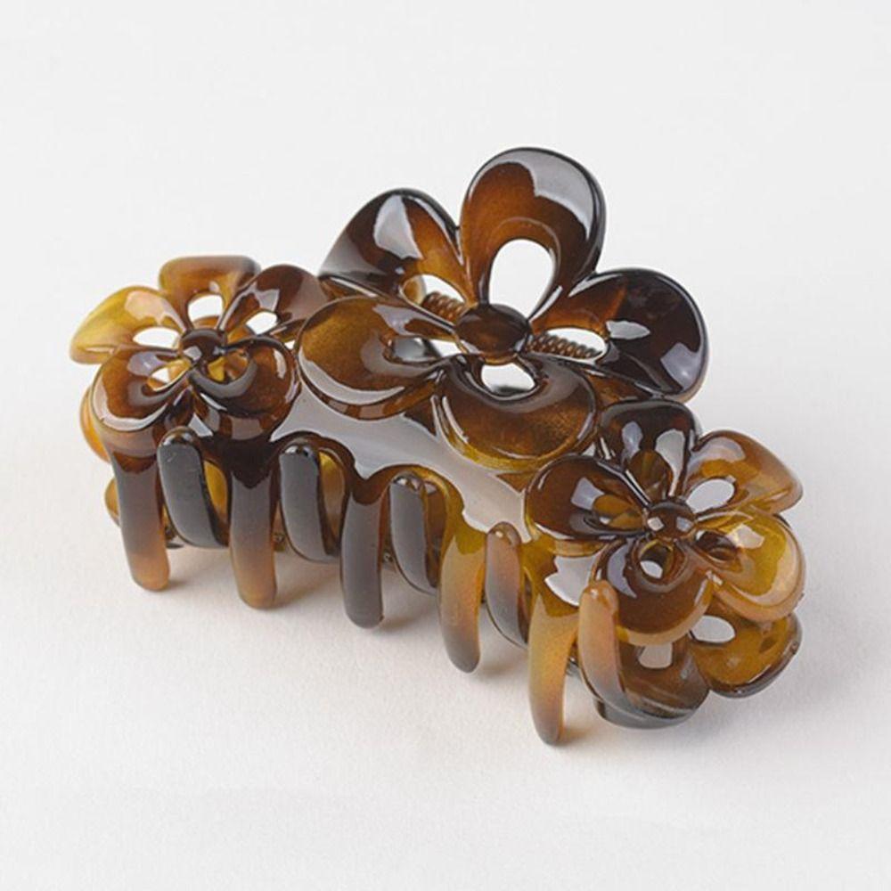 Wash Up Accessories Flower Hair Clip Sweet Hair Claw Minimalist Shark Clip  Women