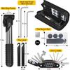 Bike Repair Kit, Bicycle Repair Bag with Tire Pump, Bike Tool Kit for Camping Travel,and 5mm Allen Wrenches, Used for Mountain Bike and Road Bike