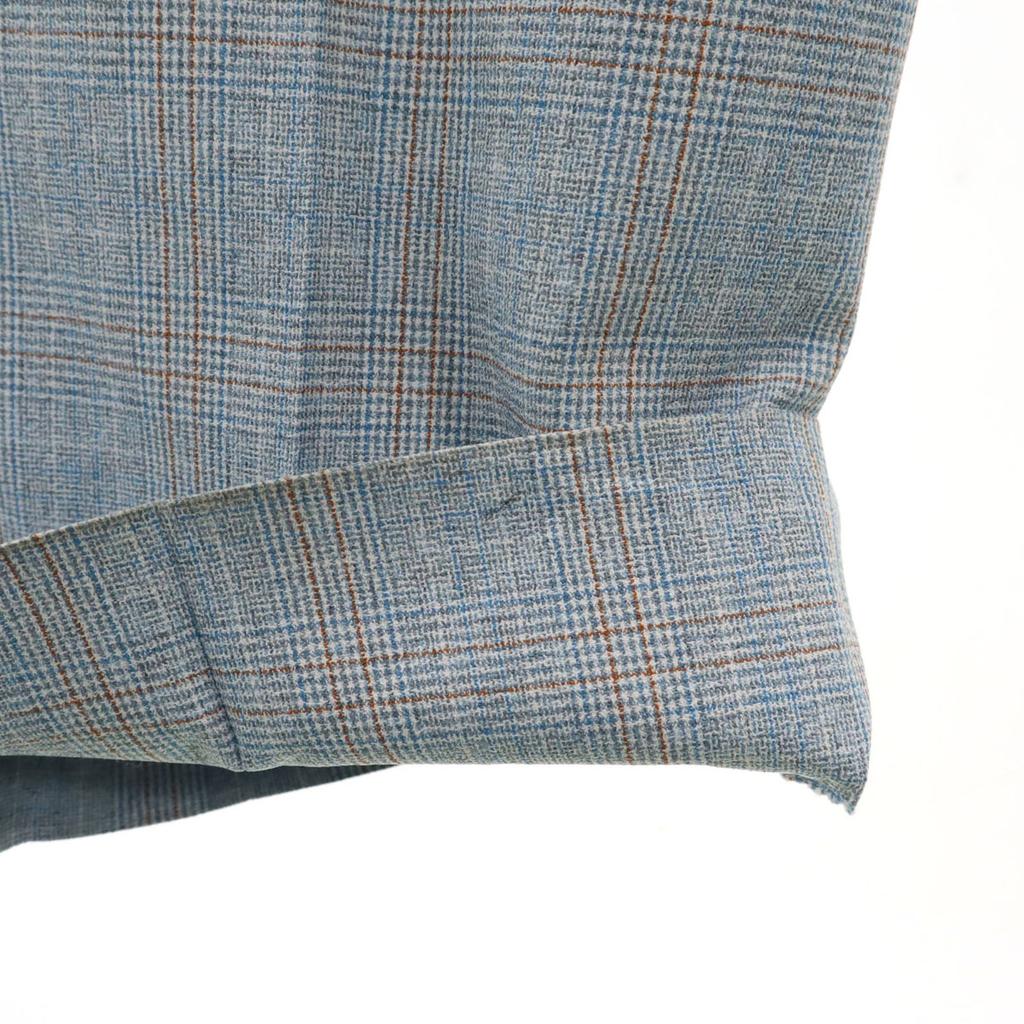 Vintage 70er 80er Rocket Talon Karomuster Hose blau Herren Gebraucht