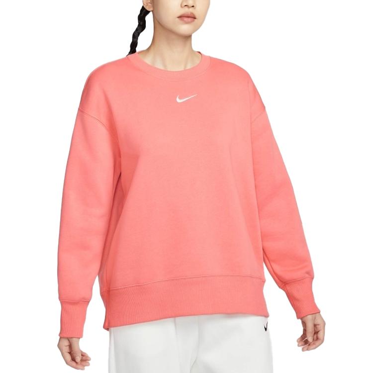 

Nike Phnx Flc Os Long Sleeve Crew Sweatshirt Women Sweatshirts Pink FZ4271-814 XS