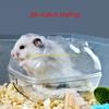 92MF Hamster Bathroom Cage Toy Accessories Clear Plastics Bath Box Relax Habitat House for Small Animals Syrian Hamsters