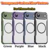 Clear Magnetic Carbon Fiber Texture Phone Case For IPhone17Air 16E 15 14Plus 13 12 11Pro Max Anti-fall TPU+PC Hard Protect Cover