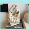 Polka Fashion Dot Leopard Print Pattern Women Large Capacity Canvas Bag Tote
