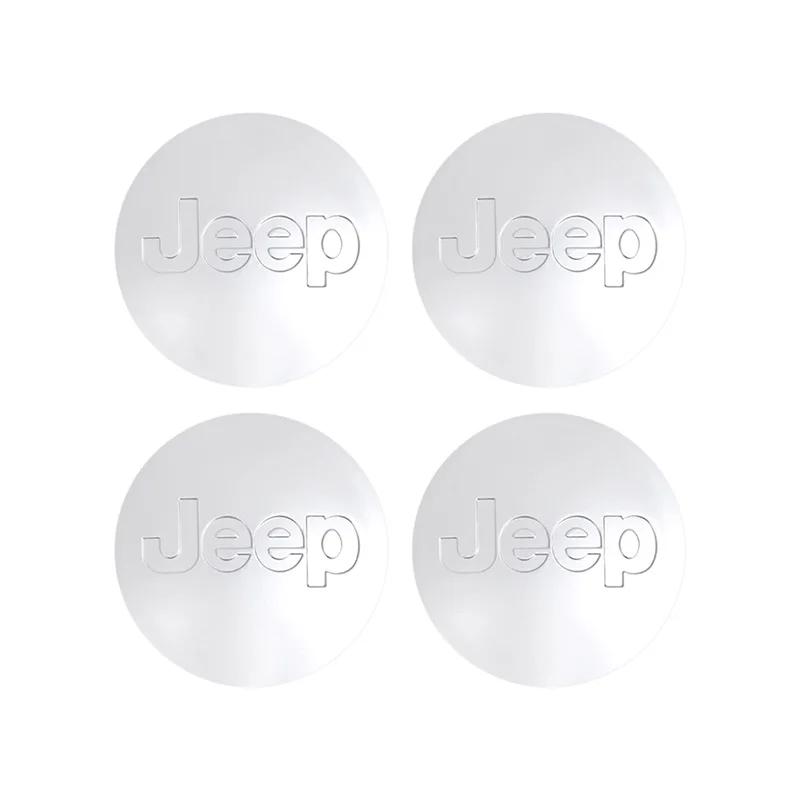 Per Jeep 4 Pezzi Coprimozzo Ruota Auto Tappo Centrale Cerchione Accessori Auto Per Jeep Grand Cherokee Wrangler JK Gladiator Compass Reneg