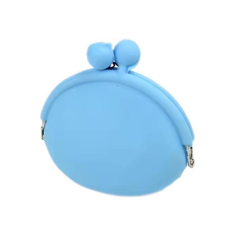 Portable Multi-Functional Silicone Fashionable Dog Treat Pouch for Training Outdoor Multi-functional Pet Snack Bag with Clip синий