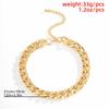 High Quality Cuban Choker Necklace Collares Punk Vintage Chunky Thick Link Aluminum Chain for Women New Year Jewelry Accessories