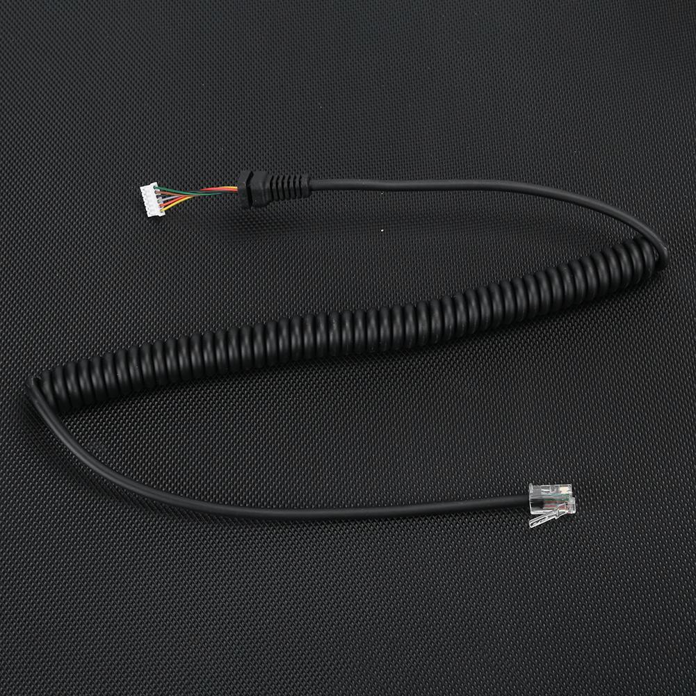 6 Pin Microphone Cable Cord Wire Line for YAESU FT‑7900R FT‑8900R Car Radio MH‑48 Speaker