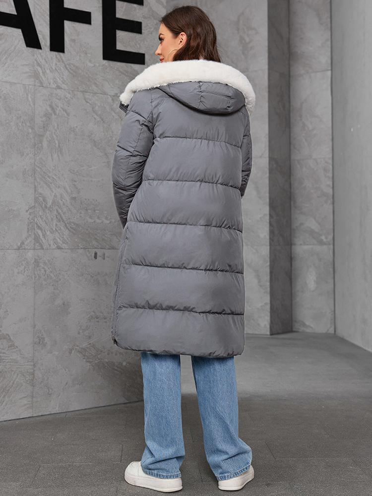 Cinemore Women's jacket long Fashion Grace women winter down jackets Zipper pocket with belt parka high quality outwear 9027