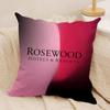 Classic RRosewood Brand HHotel Cushion Cover Short plush Doublesided Print Square Throw Pillow Covers Sofa Home Cushion Decor