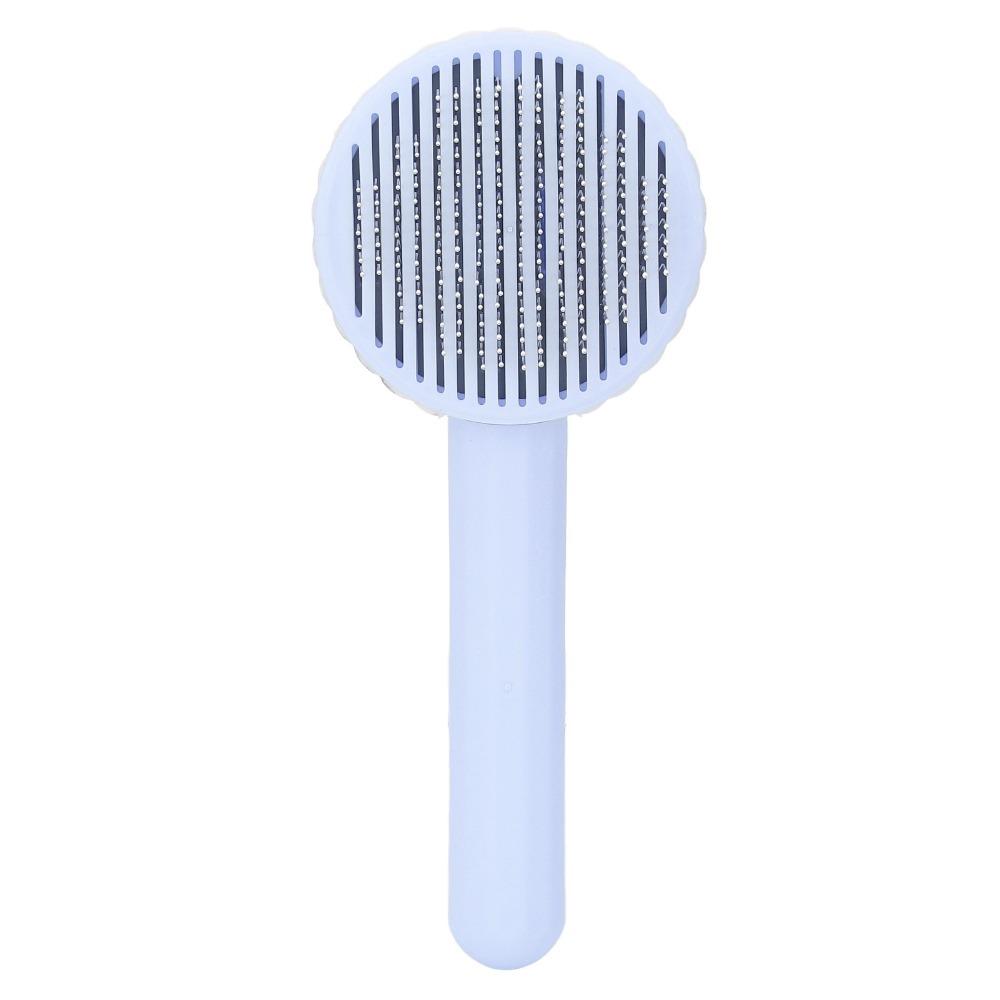 Round Thick Needle Cat Brush Knot-Opening Design Floating Hair Removal Pet Grooming Brush Massage Comb for Small Animals