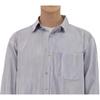 UNIQLO Striped Single-Breasted Long Sleeve Shirt Men shirts Gray 467442--07