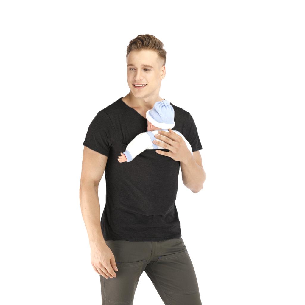 Camiseta Manga Corta Hombre Pantalones Cortos Saco para Bebé Sudadera Bolso para Cuidado Infantil Embarazo con Bolsillo ropa venta