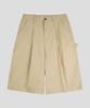 Nodi System Error Horse Cotton Bermuda Pants Beige