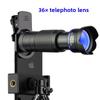 36X Mobile Phone Telephoto Lens Concert Douyin Fishing High Definition Live Broadcast Mobile Phone External Camera Lens