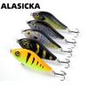 ALASICKA 70/100MM 14.5/45G Para Pesca de Lucio Musky Sinking Lento Jerkbait Isca Slider Ação de Nado Corpo Duro Jerk Bait