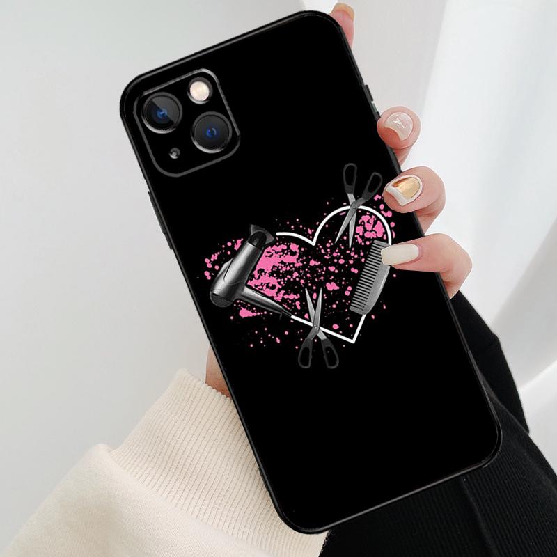 Hair Stylist Hairdresser Phone Case For iPhone 13 12 11 14 15 16 Pro Max Mini X XS Max XR Plus Case Back Cover